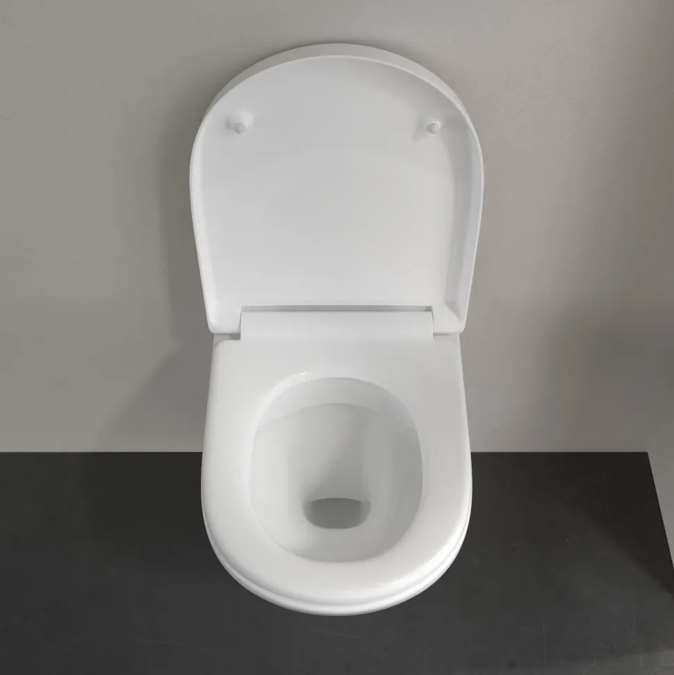 Villeroy & Boch O.novo Rimless Wall Hung Toilet & Soft Close Seat