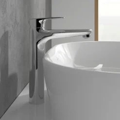 Villeroy & Boch O.Novo Start Tall Basin Mixer Tap with Click Clack Waste