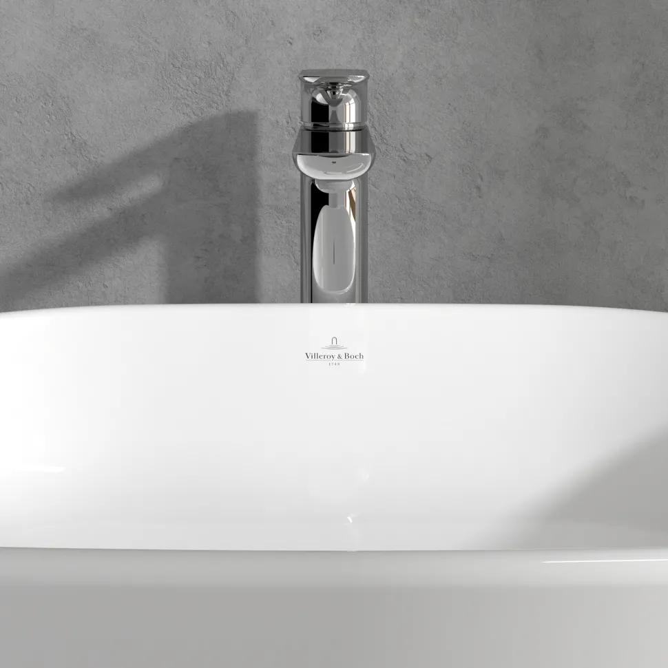 Villeroy & Boch O.novo Tall Basin Mixer Tap with Click Clack Waste