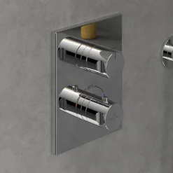 Villeroy & Boch Universal Concealed 2 Outlet Thermostatic Valve & Easy Installation Box