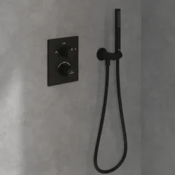 Villeroy & Boch Universal Round Combined Wall Elbow Outlet & Shower Handset Holder