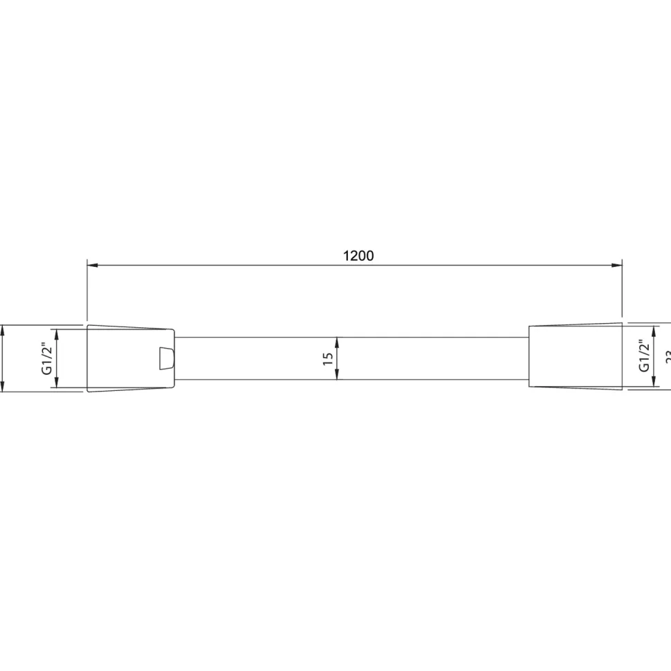 Villeroy & Boch Universal Smooth Shower Hose 1200mm