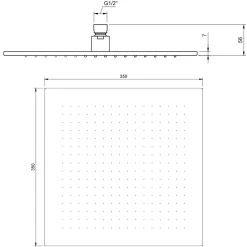Villeroy & Boch Universal Square Shower Head