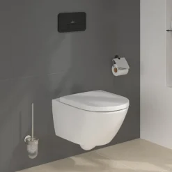 Villeroy & Boch ViConnect Pro 2.0 Frame with Subway 3.0 TwistFlush Rimless Wall Mounted Toilet, Flush Plate & Soft Close Toilet Seat
