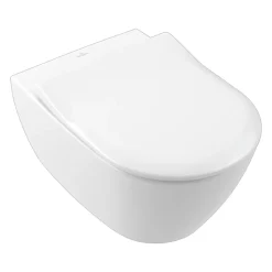 Villeroy & Boch ViConnect Pro 2.0 Frame with Subway 2.0 Rimless Wall Mounted Toilet, Flush Plate & Soft Close Toilet Seat