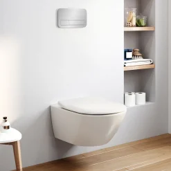Villeroy & Boch ViConnect Pro 2.0 Frame with Subway 2.0 Rimless Wall Mounted Toilet, Flush Plate & Soft Close Toilet Seat
