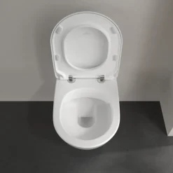 Villeroy & Boch ViConnect Pro 2.0 Frame with Subway 2.0 Rimless Wall Mounted Toilet, Flush Plate & Soft Close Toilet Seat