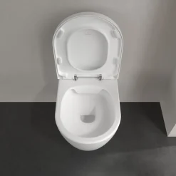 Villeroy & Boch ViConnect Pro S Frame with Arto Wall Mounted Rimless Toilet, Flush Plate & Soft Close Toilet Seat