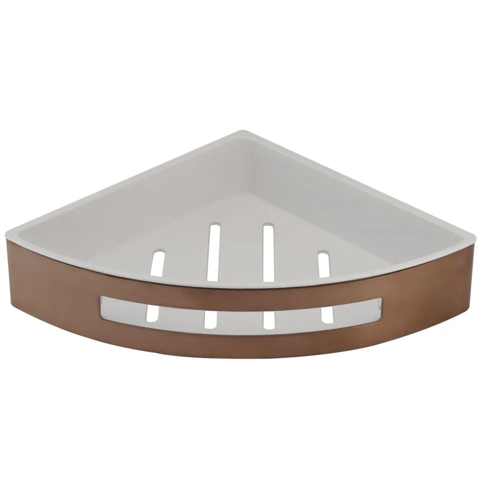 VOS Corner Shower Basket with Shelf