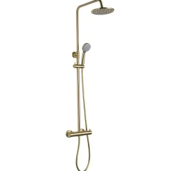 VOS Exposed Dual Outlet Rigid Riser Thermostatic Shower Set