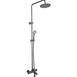 VOS Exposed 3 Outlet Rigid Riser Thermostatic Shower Set