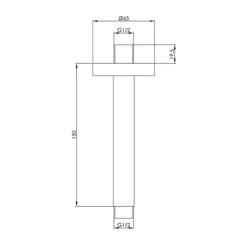 VOS Fixed Ceiling Shower Arm