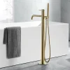 VOS Floorstanding Bath Shower Mixer - Brushed Brass