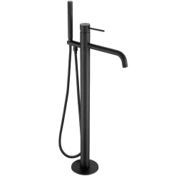 VOS Floorstanding Bath Shower Mixer - Matt Black