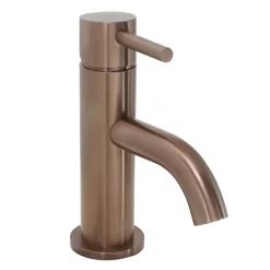 VOS Mini Single Lever Basin Mixer - Brushed Bronze