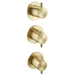 VOS Modular 3 Outlet Concealed Thermostatic Shower Valve - 3 Handles