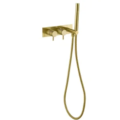 VOS 2 Outlet Concealed Thermostatic Shower Valve with Shower Handset with Designer Handles