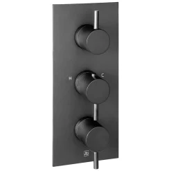 VOS 2 Outlet Concealed Thermostatic Shower Valve with Designer Handles (3 Handles)