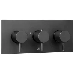 VOS 2 Outlet Concealed Thermostatic Shower Valve with Designer Handles (3 Handles)
