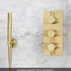 VOS 2 Outlet Concealed Thermostatic Shower Valve (3 Handles)