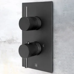 VOS 2 Outlet Concealed Thermostatic Bath & Shower Valve with Designer Handles