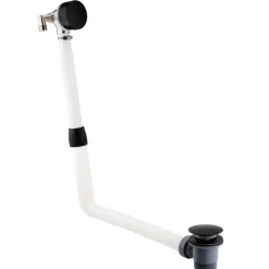 VOS Overflow Bath Filler with Click Clack Waste - Matt Black