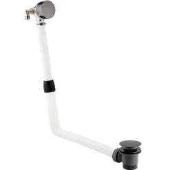 VOS Overflow Bath Filler with Click Clack Waste - Brushed Black