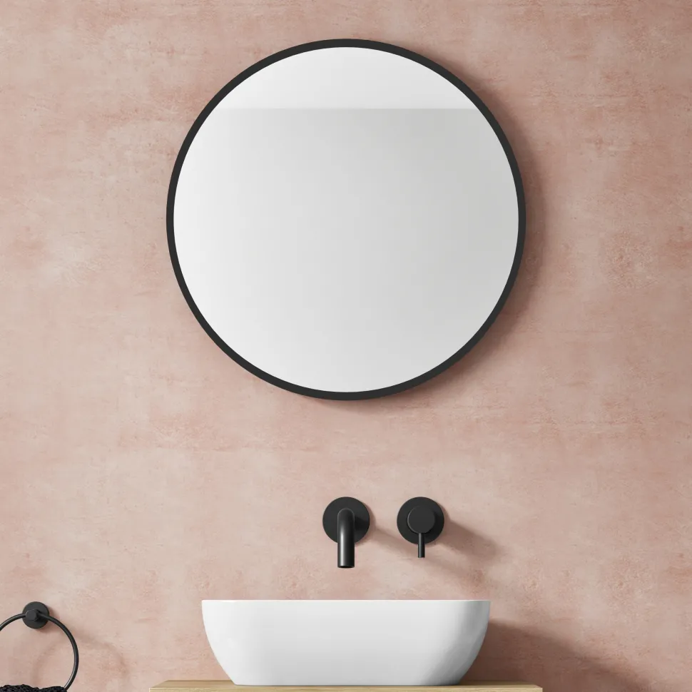 VOS Round Framed Mirror - 600mm