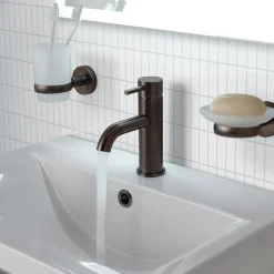 VOS Single Lever Basin Mixer - Brushed Black