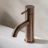 VOS Single Lever Basin Mixer - Brushed Bronze