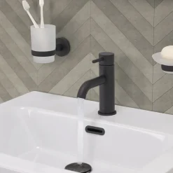 VOS Single Lever Basin Mixer - Matt Black