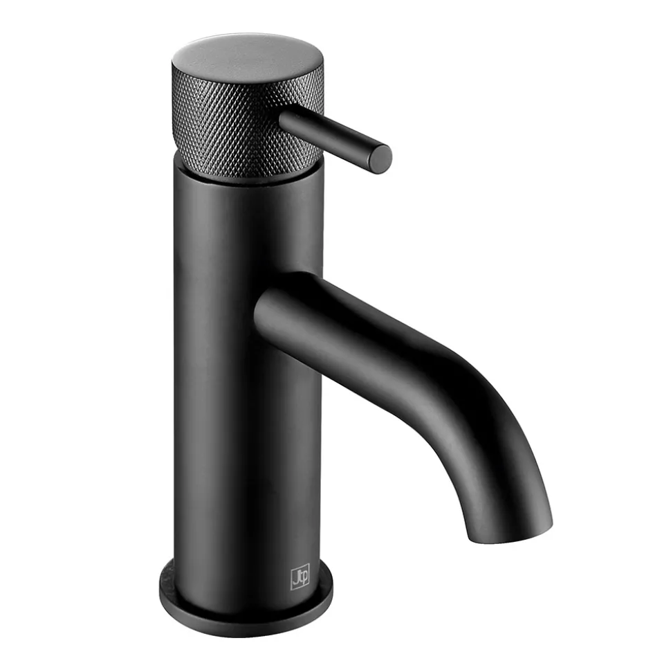 VOS Single Lever Basin Mixer with Designer Handle - Matt Black