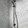 VOS Slide Rail Shower Kit with Shower Handset & Hose - Matt Black