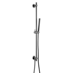 VOS Slide Rail Shower Kit with Shower Handset & Hose - Matt Black