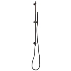 VOS Slide Rail Shower Kit with Shower Handset & Hose - Brushed Black