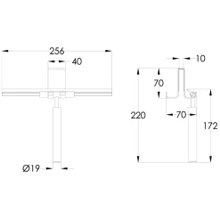 VOS Squeegee & Double Sided Hook