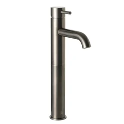 VOS Tall Single Lever Basin Mixer - Brushed Black