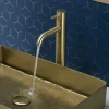 VOS Tall Single Lever Basin Mixer - Brushed Brass