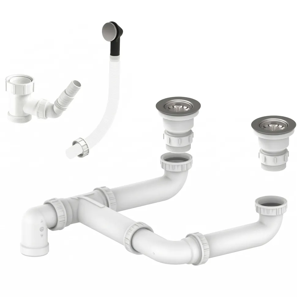 Waste Kit for Villeroy & Boch Provence 1200/600 Double Bowl Sit-On Sink