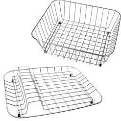 Wire Basket & Plate Drainer for 1.5 Bowl Sinks
