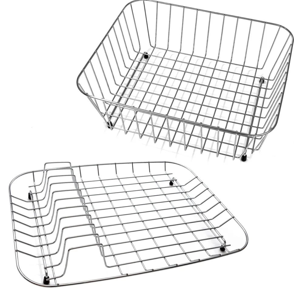 Wire Basket & Plate Drainer for 1.5 Bowl Sinks