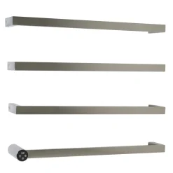 Zyon Flat Bar Heated Dry Electric Towel Rail